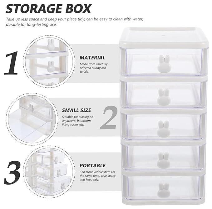 5 Tier Transparent Jewellery Box